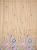Beige Tussar Silk Saree with Floral designs on the Body and with Designed Border - Diadem