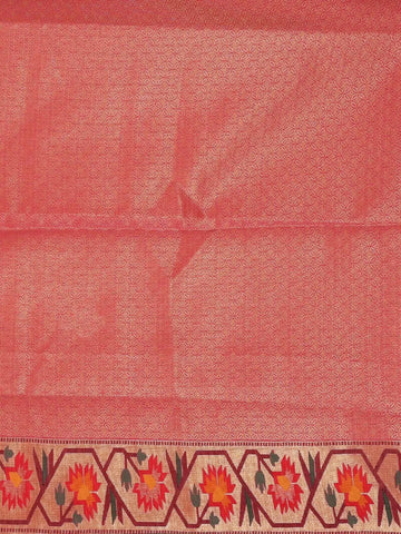 Light Green Banarasi Saree with Fancy Design on the Body with Matching Border - Diadem