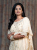 Ivory Floral Designed Sharara Salwar Suit - Diadem