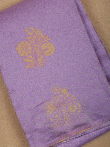 Violet Floral Designed Fancy Art Silk Saree - Diadem
