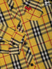Yellow And Blue Checked Full Sleeve Cotton Shirt - Diadem