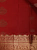 Red Peacock Motif Pure Kanchipuram Silk Saree - Diadem