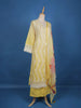 Yellow Floral Embroidery Cotton Salwar Suit - Diadem