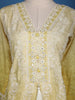 Yellow Floral Embroidery Cotton Salwar Suit - Diadem