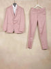 Light Pink Cotton Blend Coat Suit Paired with Matching Tie - Diadem