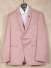 Light Pink Cotton Blend Coat Suit Paired with Matching Tie - Diadem
