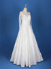 White Net Sequin Embroidery Wedding Gown - Diadem