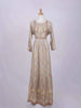 Light Grey Long Kurti Top Adorned with Sequins and Flower Design prints without Dupatta - Diadem