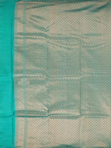 Sandal Pure Kanchipuram Bridal Silk Saree with Paisley Motifs on the Body and without Border - Diadem