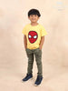 Yellow Cotton Spider-Man T-Shirt - Diadem