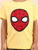 Yellow Cotton Spider-Man T-Shirt - Diadem
