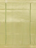 Light Grey Semi Tussar Silk Saree with Check and Circle Design on the Body with Thread Border - Diadem