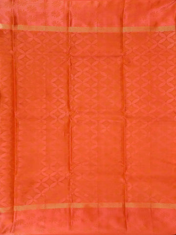 Light Yellow Silk Saree with Geometric Design on the Body with Contrast Border - Diadem