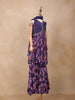 Purple Georgette Palazzo Salwar Suit Adorned with Floral Prints and Embroidery, Paired with Dupatta - Diadem