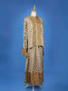 Beige Palazzo Salwar Suit Adorned with Floral Prints With Closed Collar and Full Sleeve - Diadem