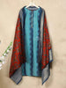 Blue Cotton Straight Cut Salwar Suit for Women Adorned with Sequins and Design prints Paired with Dupatta - Diadem