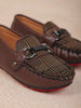 Dark Brown Leather Loafers for Boys - Diadem