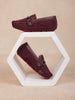 Wine Casual Loafers for Boys - Diadem