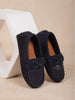 Navy Blue Casual Loafers for Boys - Diadem
