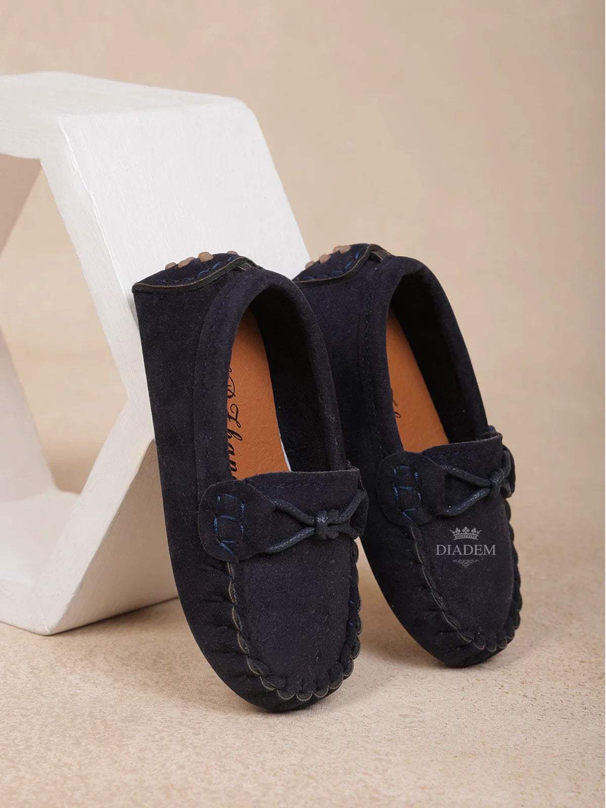 Navy Blue Casual Loafers for Boys - Diadem