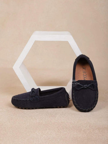 Navy Blue Casual Loafers for Boys - Diadem