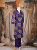 Purple Floral Printed Cotton Salwar Suit with Dupatta
