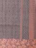 Dark Grey Abstract Designed Semi Tussar Silk Saree - Diadem
