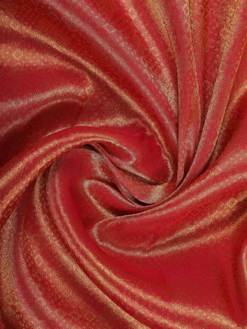 Pink Floral Designed Bridal Banarasi Silk Saree - Diadem