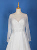 White Net Glitter Wedding Gown - Diadem
