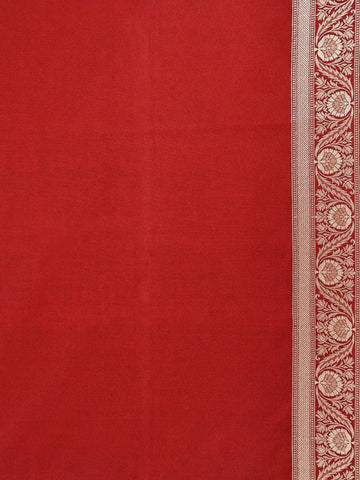 Maroon Banarasi Saree With Zari Butta on the Body with Zari Border - Diadem