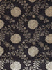 Black Banarasi Saree with Flower Motif on the Body with Zari Border - Diadem