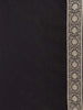 Black Banarasi Saree with Flower Motif on the Body with Zari Border - Diadem