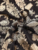Black Banarasi Saree with Flower Motifs on the Body with Designed Zari Border - Diadem