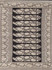 Black Banarasi Saree with Flower Motifs on the Body with Designed Zari Border - Diadem