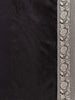 Black Banarasi Saree with Flower Motifs on the Body with Designed Zari Border - Diadem