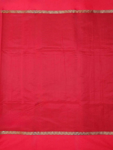 Grey Silk Cotton Saree with Leaf Deign on the Body with Contrast Designed Border - Diadem