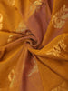 Brown Silk Cotton Saree with Paisley Motif on the Body with Ikat Designed Border - Diadem