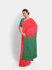 Pink Silk Saree with Zari Butta on the body and without Border - Diadem