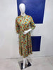 Pista Green Cotton Kurti Adorned with Floral Prints - Diadem