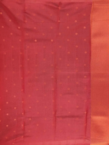 Purple Art Silk Saree with Rain drops design on the Body with contrast Border - Diadem