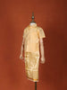 Sandal Silk Dhoti with Matching Half Sleeve Shirt - Diadem