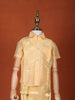 Sandal Silk Dhoti with Matching Half Sleeve Shirt - Diadem