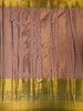 Light Pink Pure Kanchipuram Bridal Silk Saree with Floral Motif on the body and Contrast Zari Border - Diadem