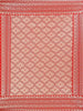 Red BAnarasi Saree with Floral Design on the Body with Zari Border - Diadem