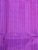 Purple Pure Kanchipuram Bridal Silk Saree with Stripes Design on the Body with Zari Border - Diadem