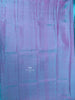 Purple Pure Kanchipuram Bridal Silk Saree with Stripes Design on the Body with Zari Border - Diadem
