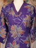 Purple Floral Printed Cotton Salwar Suit with Dupatta