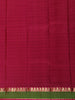 Brick Red Stripes Woven Pure Kanchipuram Silk Saree - Diadem