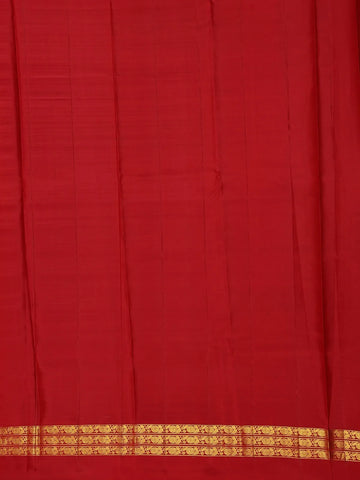 Maroon Checkered Woven Pure Kanchipuram Silk Saree - Diadem