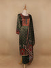 Green Floral Designed Cotton Rayon Salwar Suit - Diadem